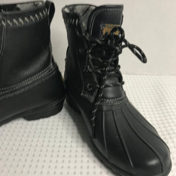 PENDLETON UNISEX INSULATED LEATHER RUBBER DUCK BOOT SIZE 6 [WOMENS SIZE 8] - Picture 6 of 10